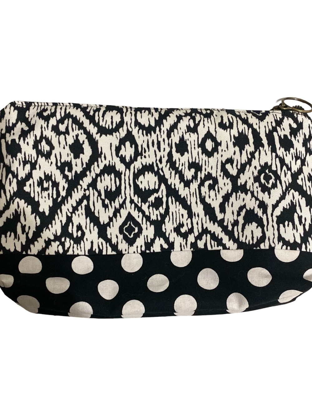 Black and White Patterned Women’s Clutch - Unbranded